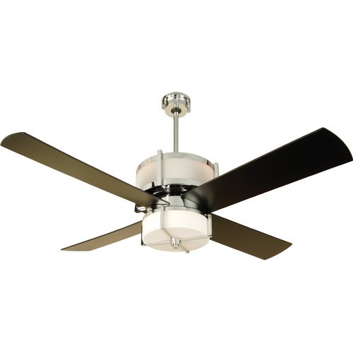 Craftmade 56" Ceiling Fan in Chrome with Blades and Integrated Light Kit